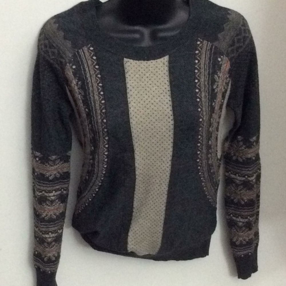 NWOT Allsaints Wool Blend Remy Sweater Sz 2 Grey